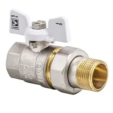 Кран з американкою 3/4" (Koer KR.227.W) білий (KR0097)