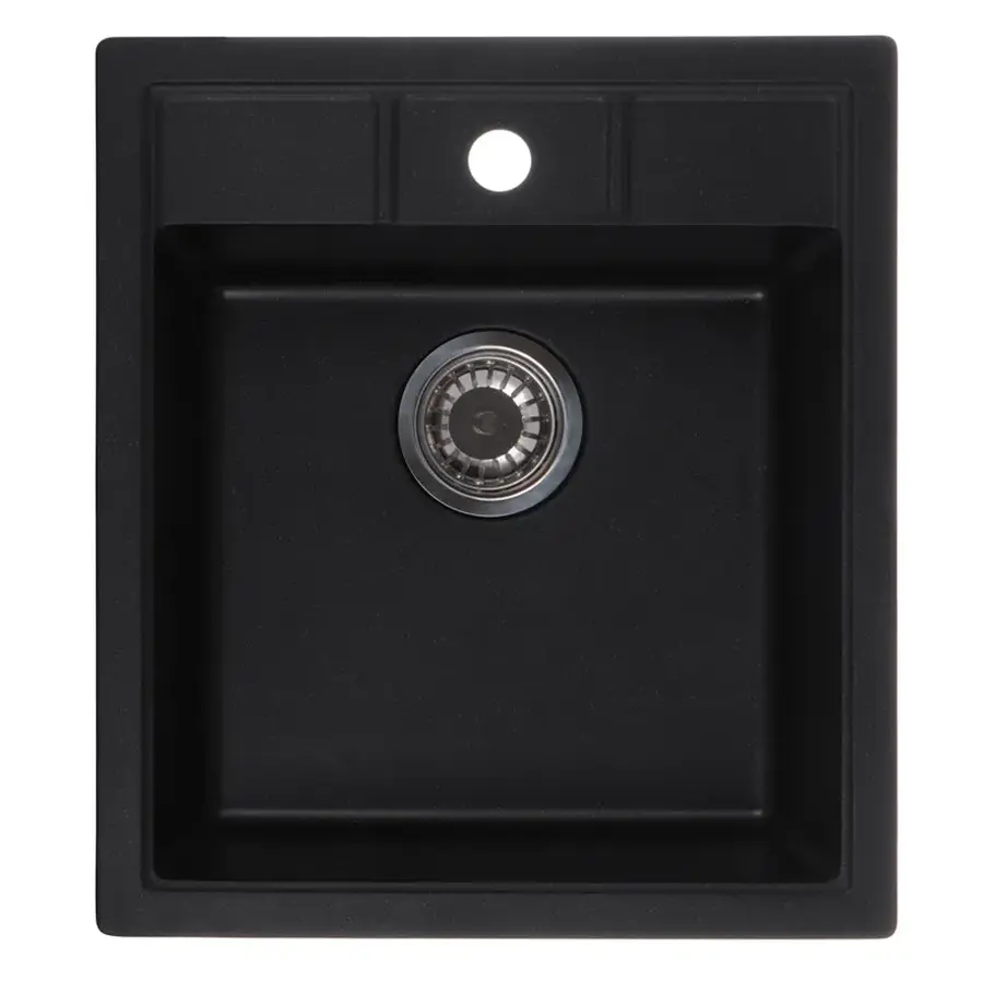 Мийка кухонна Zerix ZS-4651S-14 Чорний металік (ZX4570)