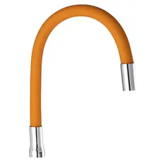 Вилив для змішувача гнучкий помаранчевий Champion (GU0020)