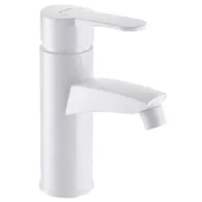 Змішувач для умивальника Plamix Sergio-001 (W) Білий (без підводки) (PM0602)