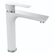 Змішувач для умивальника Mixxus Premium Eva 001 High Білий (MI5809) Змішувач для умивальника Mixxus Premium Eva 001 High Білий (MI5809)