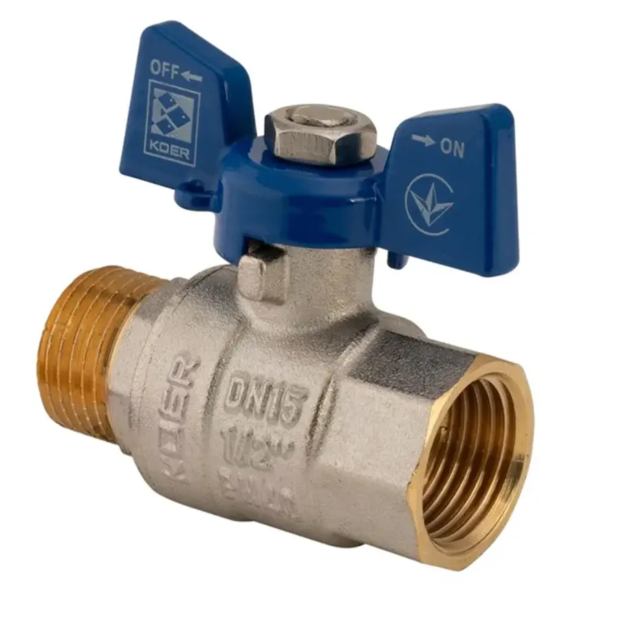 Кран кульовий Koer 1/2" ГШМ (KR.218.B) синій (KR2722)