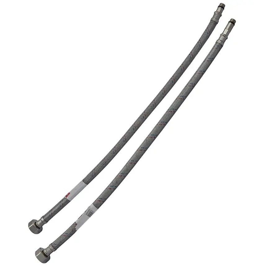 Гнучкі шланги для змішувача гайка 1/2'' - Штуцер M10 (80 см) 2 шт (силик. оболонка) Zerix (ZX3031)