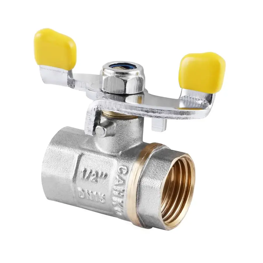 Кран кульовий СК 1/2" ГГМ YELLOW art. 602 (WP0075)