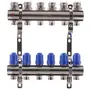 Колекторний блок з термостатичними клапанами Koer KR.1100-06 1"x6 ways (KR2632)