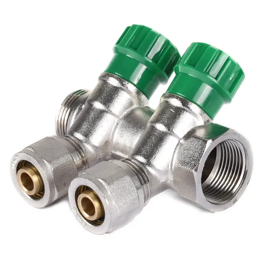 Колектор для теплої підлоги на 2 контура Koer KR.1123-2 3/4"x2 ways (KR2829)