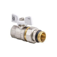 Кран з американкою 3/4" "антіпротечка"(Koer KR.227.W-Gi) білий (KR0192)