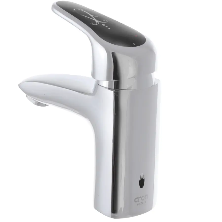 Змішувач для умивальника Cron Magic 001 (чорна ручка) (CR0103)