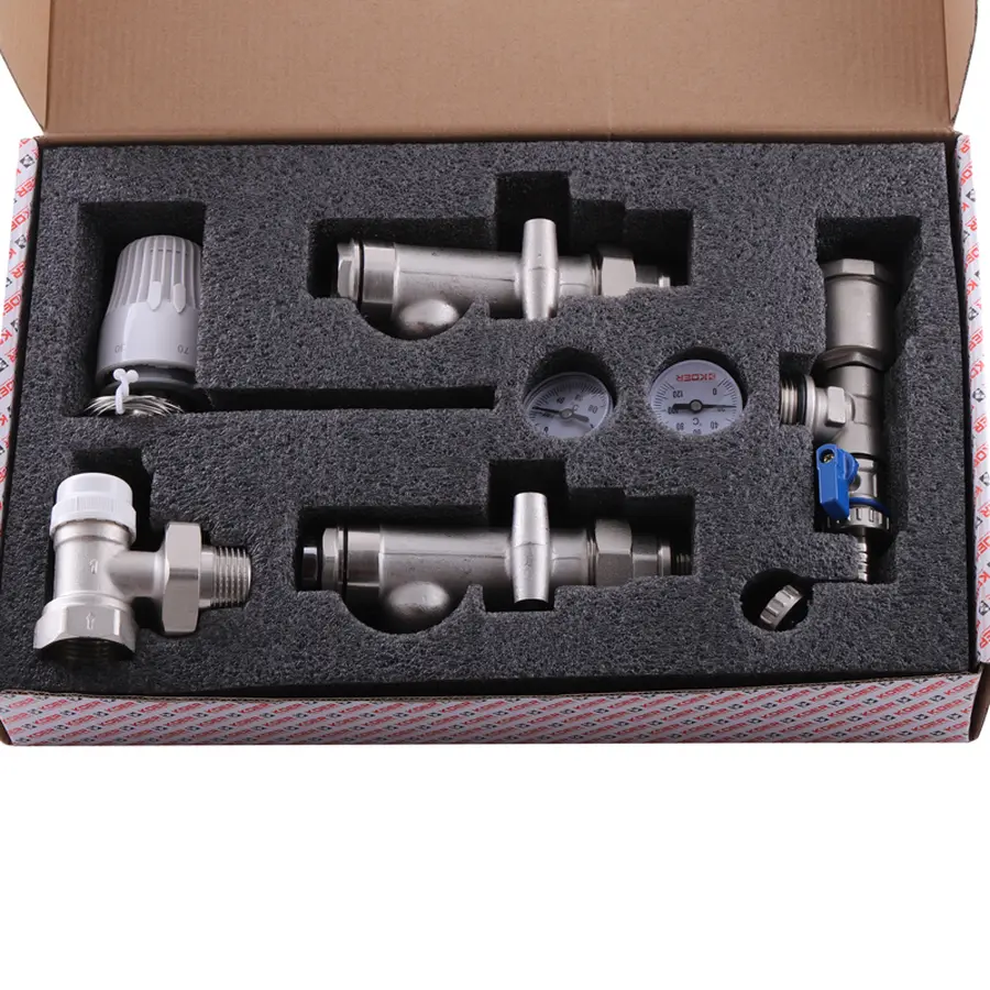 Змішувальний вузол для коллект. з  лівим підключ. Koer KR.1022L2 - 1" (без насоса) (кутовий) (KR291