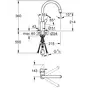 Змішувач для кухні з висувним виливом Grohe Eurostyle Cosmopolitan (31126004)
