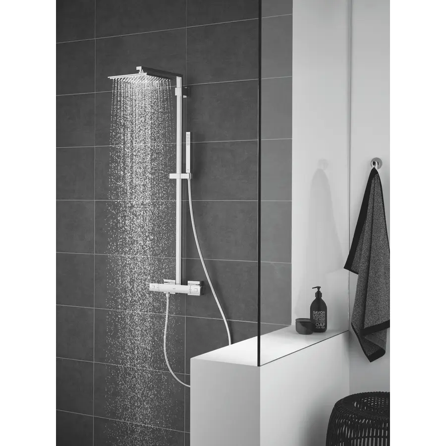 Душова система з термостатом для душа Grohe Euphoria Cube System (26087000)