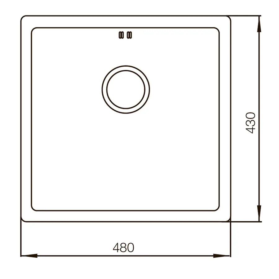 Мийка Mixxus MX4843-220x1.0-PVD-Bronze (MX0558)
