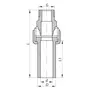 Розбірне різьбове з'єднання ЗР 32x1M PPR Koer K0239.PRO (KP2604)