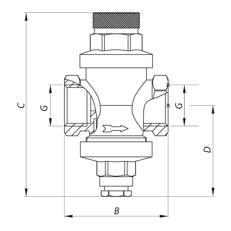 Редуктор тиску Koer KR.1252 1/2 "(KR2663)