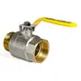 Кран кульовий KOER KR.515.PR.GAS - 2" FM ГШВ YELLOW, ручка "важіль" жовта (KR0065)