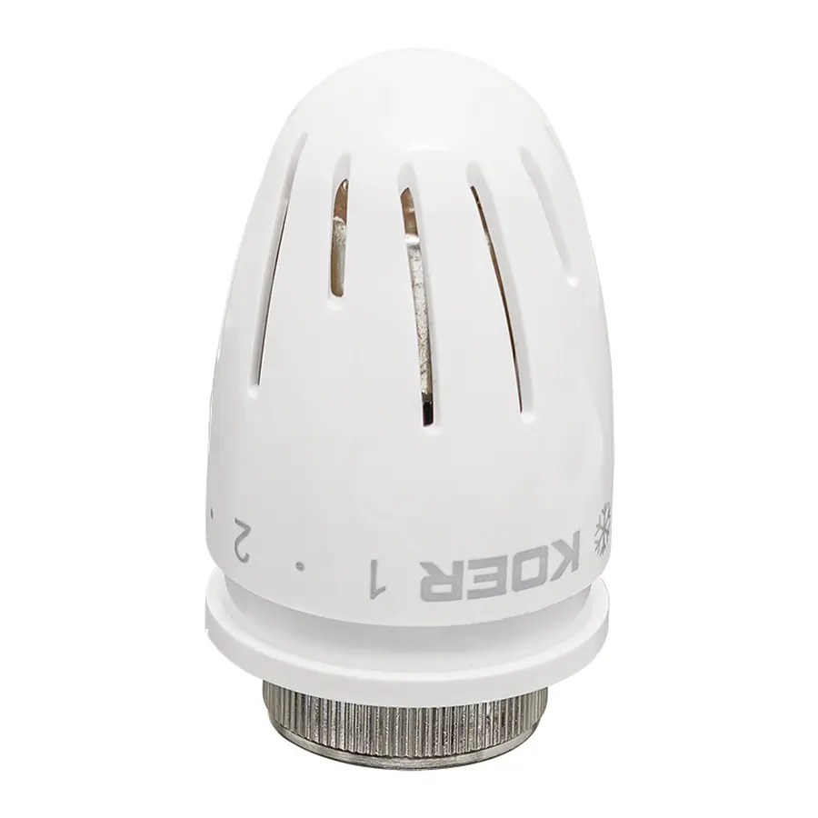 Комплект для підключення радіатора Koer SET-12 - 1/2"x1/2" (прямий) з термоголовкою ВЗ (KR3177)