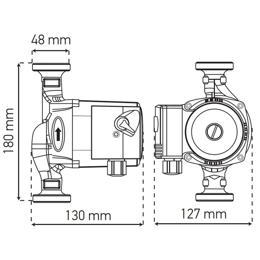 Насос циркуляційний відцентр. Koer KP.GRS-25 / 6-180 (KP0249)