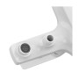 Змішувач для ванни Plamix Lucas-009 EURO SET White з шлангом, лійкою та кронштейном (PM0708)