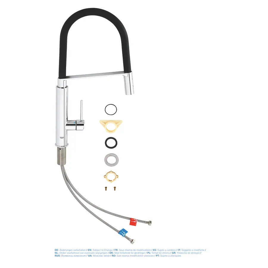 Змішувач для кухні з гнучким виливом Grohe Concetto new (31491000)