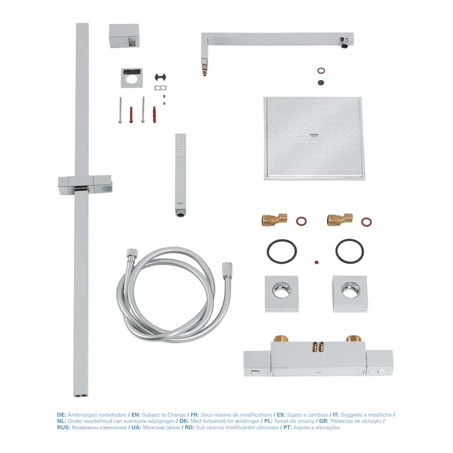 Душова система з термостатом для душа Grohe Euphoria Cube System (26087000)