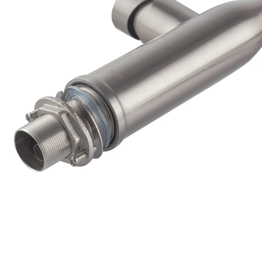 Кухонний змішувач з силіконовим виливом KOER KI-70005-02 (нерж. сталь) (KR3388)