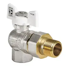 Кран з американкою 3/4" (Koer KR.228.W) кутовий білий (KR0100)