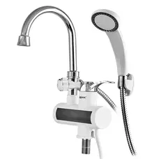 Водонагрівач 3,3 kW проточний, з індикатором температури, на мийку ZERIX ELW22-E (з шлангом та лійкою) (ZX3079) Водонагрівач 3,3 kW проточний, з індикатором температури, на мийку ZERIX ELW22-E (з шлангом та лійкою) (ZX3079)