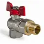 Кран з американкою 1/2" (Koer KR.228) кутовий (KR0016)