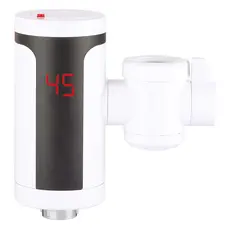 Водонагрівач 3,3 kW проточний, з індикатором температури, з кріпленням на вилив змішувача ZERIX ELW77-E (ZX4774)