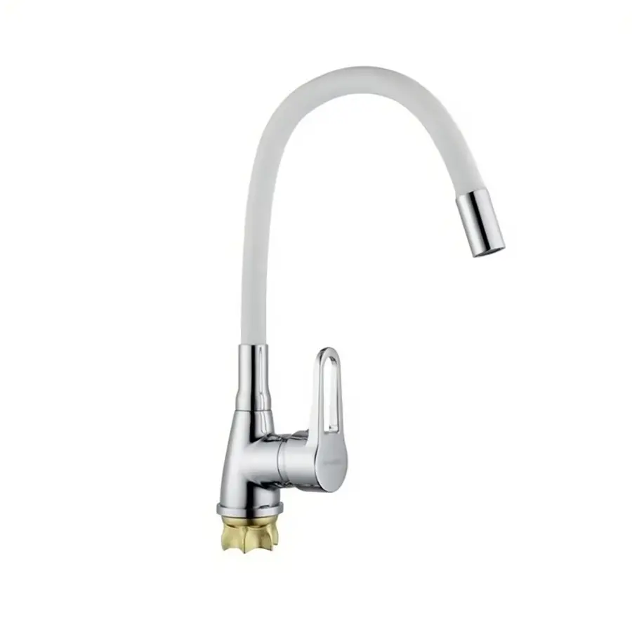 Кухонный смеситель гибкий Champion Sop 014-045 (Nut) белый (MI6362)