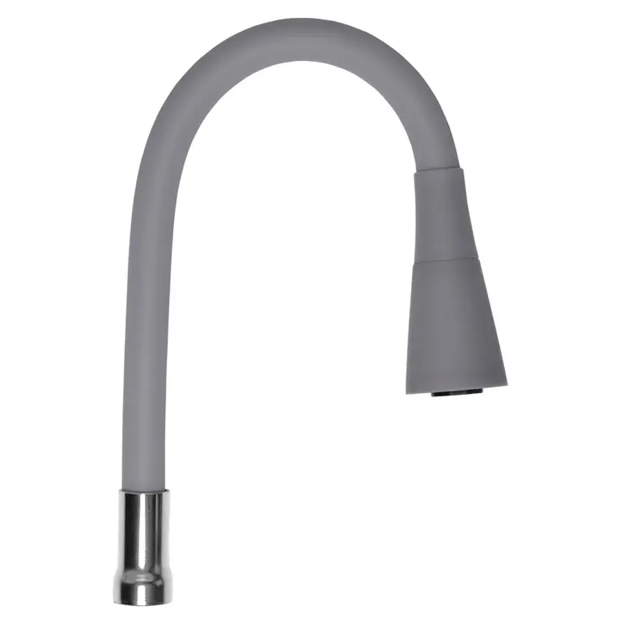 Вилив для змішувача гнучкий сірий Zerix SPS-02 (ZX3039)