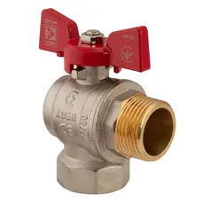 Кран кульовий Koer 1" ГШМ кутовий (KR.208) (KR2807)