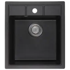 Мийка кухонна Zerix ZS-4651S-03 Чорна (ZX4564)