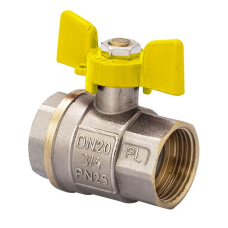 Кран кульовий FERRO PL 3/4" ГГМ газ art. 602 (латуна куля) (FE0560)