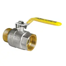 Кран кульовий KOER KR.215.G - 1 1/2" FM ГШВ YELLOW, ручка "важіль" жовта (KR0126) Кран кульовий KOER KR.215.G - 1 1/2" FM ГШВ YELLOW, ручка "важіль" жовта (KR0126)