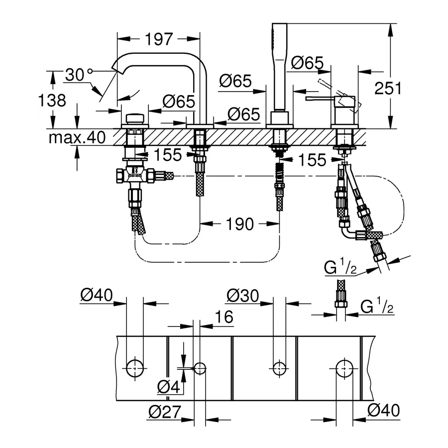 Мийка кухонна Zerix Z4843-06-160P (polish) (ZS0565)