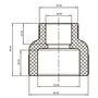 Муфта редукційна ВВ 63x40 PPR Koer K0039.PRO (KP0047)