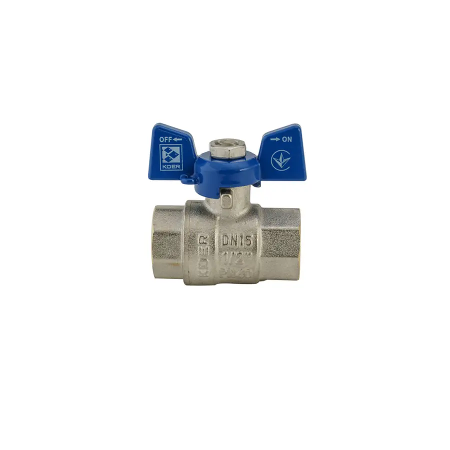 Кран кульовий Koer 1/2" ГГМ (KR.217.B) синій (KR2719)