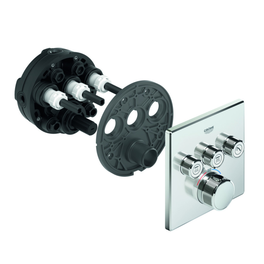 Термостат прихованого монтажу на 3 споживача Grohe Grohtherm SmartControl (29126000)