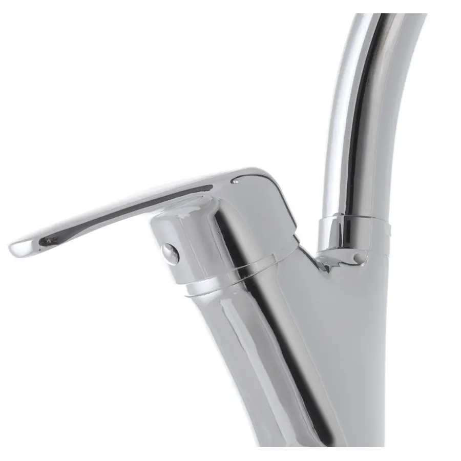 Змішувач для кухні Haiba Magic 011 з червоною ручкою (HB0699)