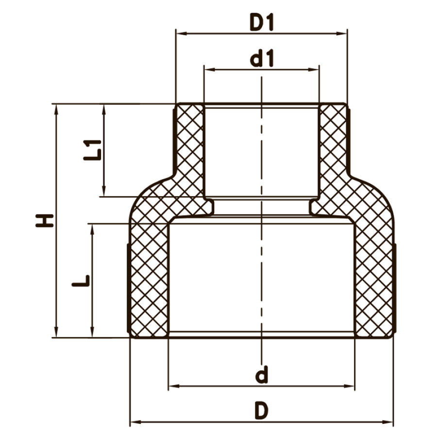 Муфта редукційна ВВ 63x40 PPR Koer K0039.PRO (KP0047)