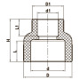 Муфта редукційна ВВ 63x40 PPR Koer K0039.PRO (KP0047)