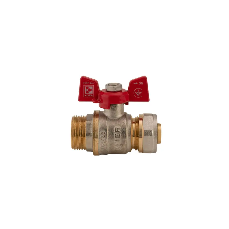 Кран кульовий KOER KR.351 - 20x3/4М WING (LL1790)