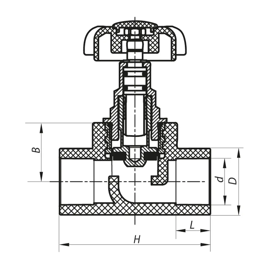 Кран вентильний 32 Koer PPR K0185.PRO (KP0239)