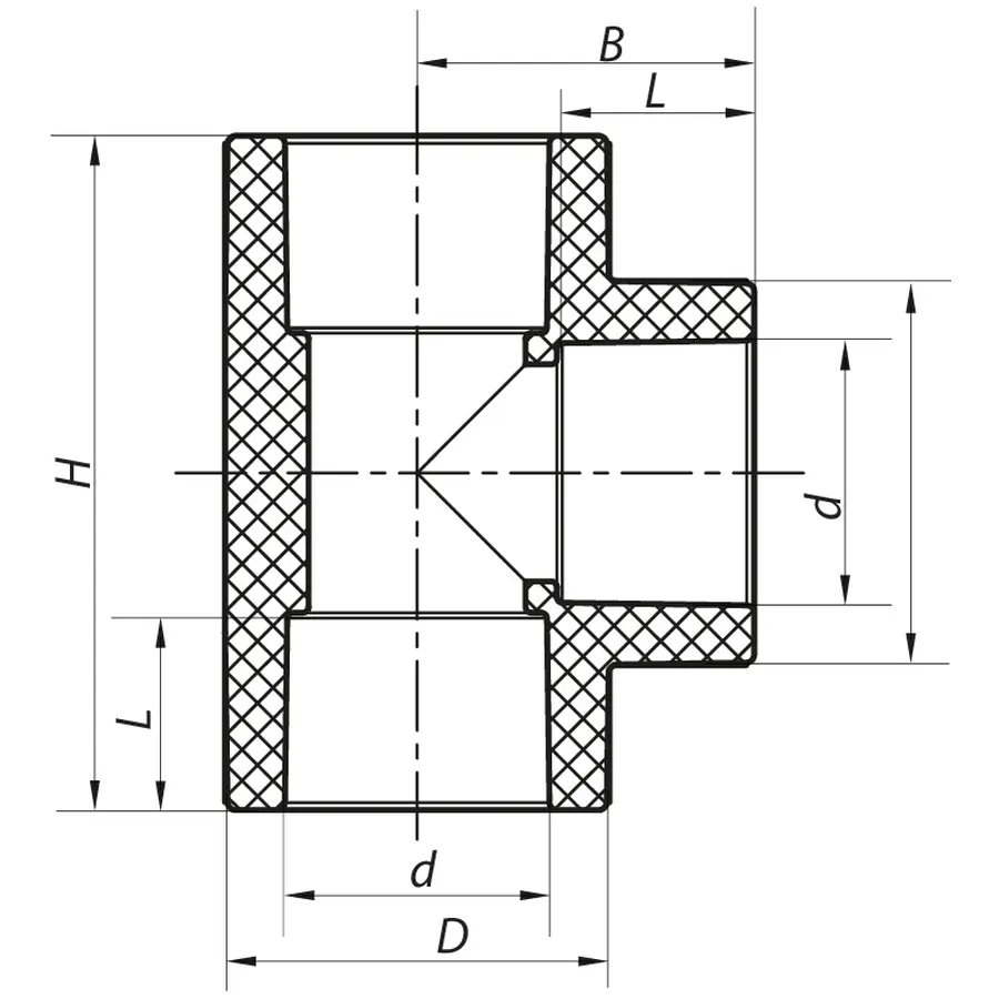 Трійник 75 PPR Koer K0198.PRO (KP2563)