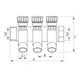 Колектор для теплої підлоги Koer KR.1124-2 1"x2 ways (KR2832)
