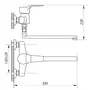 Змішувач для ванни Zerix EDN 283 (ZX0032)