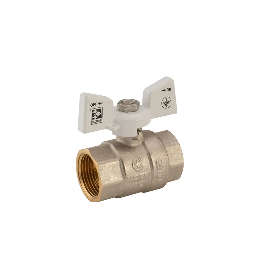 Кран кульовий Koer 3/4" ГГМ (KR.217.W) білий (KR0179)