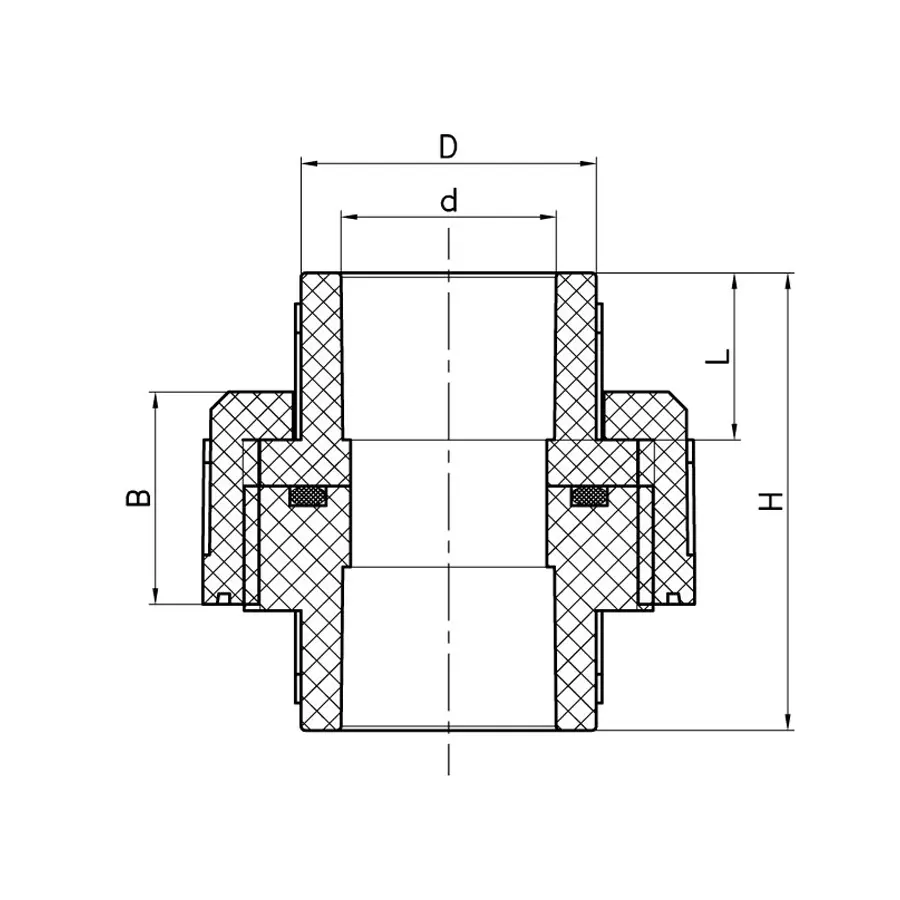 Муфта роз'ємна універсальна Koer K0273.PRO 63 PPR (KP2917)