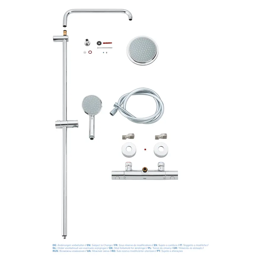 Душова система з термостатом для душа Grohe New Tempesta Cosmop. System (27922000)